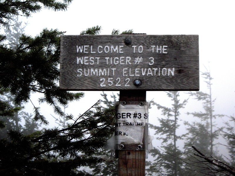 Anticlimactic on a cloudy day, but you still get the satisfaction of a sign at the top.