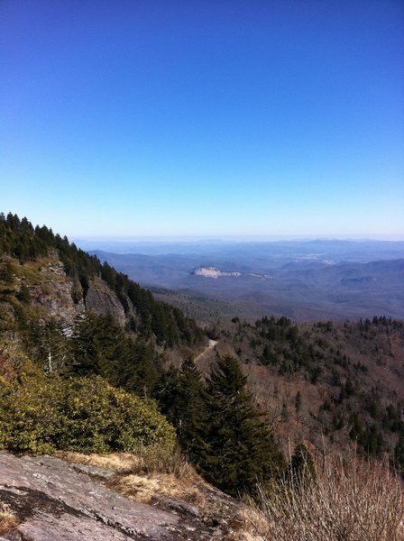 The view over the Blue Ridge Parkway.
