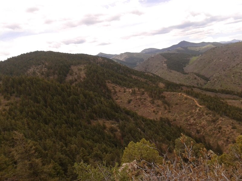 Scenic view from Golden Eagle Trail, westward