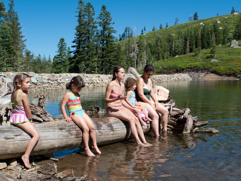 Swimming at Feeley Lake