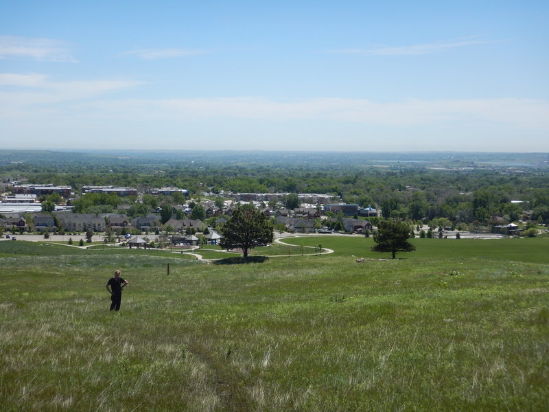 Foothills Community Park in the distance