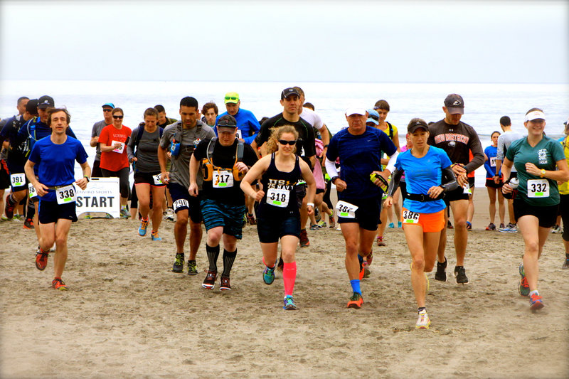 This race has a beach start