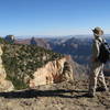 Contemplating the expansive view from Cape Final (photo by brewbooks)