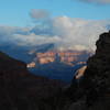 Wonderful canyon views through this cut in the rim