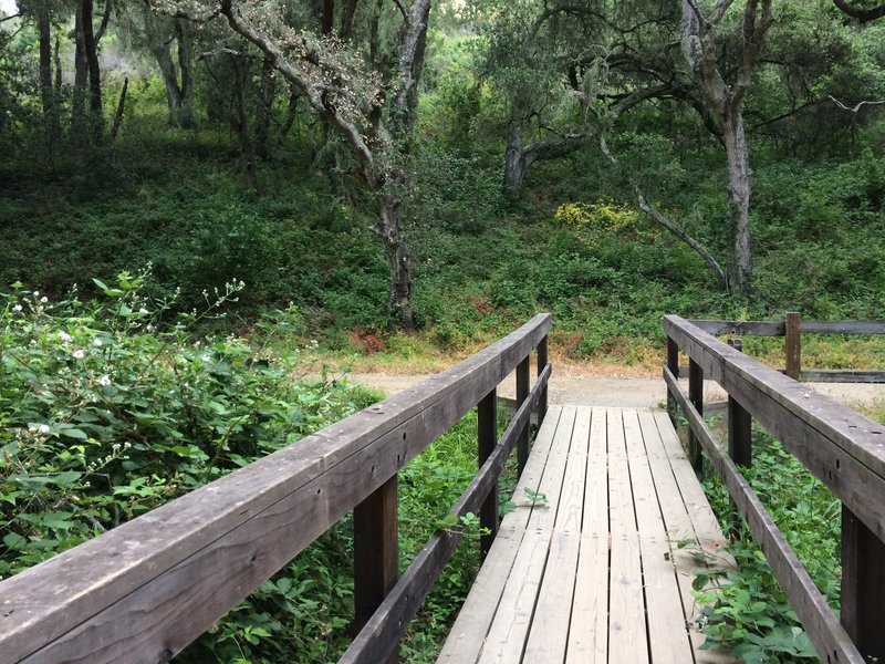 Pulgas Ridge Open Space Preserve. Bridge from the Trailhead.