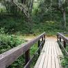 Pulgas Ridge Open Space Preserve. Bridge from the Trailhead.