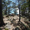 Rocky knob just west of parking area