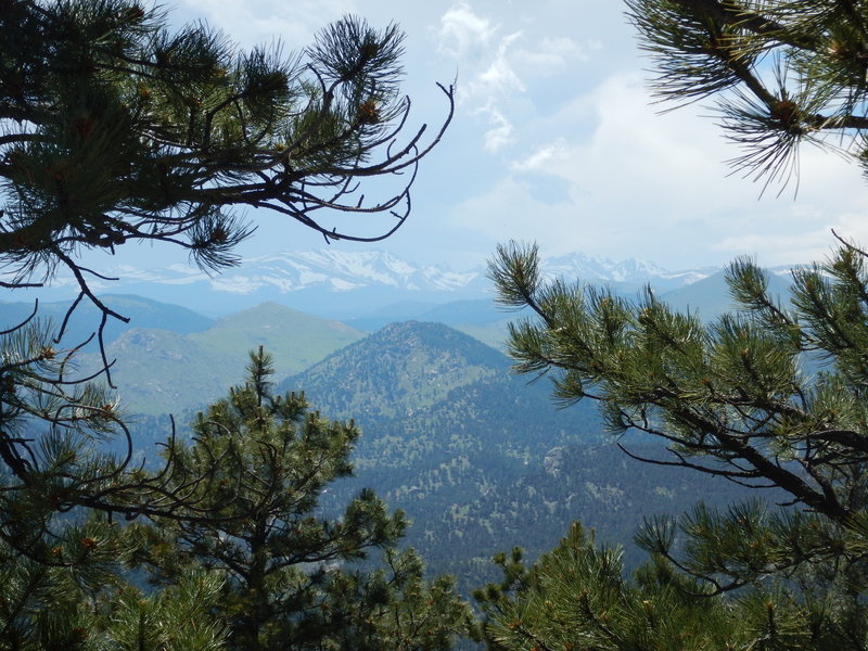 Distant views of the continental divide from Artist Point