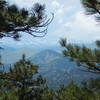 Distant views of the continental divide from Artist Point