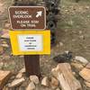 A sign warning of an aggressive grouse and the aformentioned aggressive grouse.