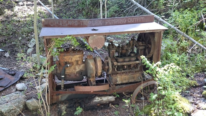 An abandoned pumping engine used to supply water to the old lodge.