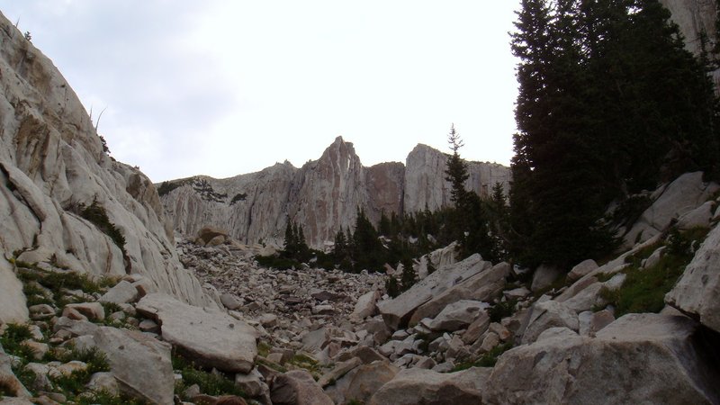 Looking into the cirque