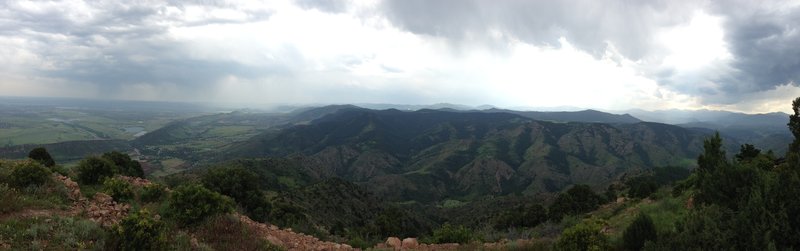 Looking south and west from the top