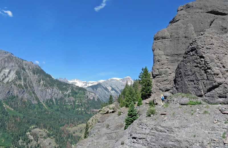 Yes, that is a hiker along the trail.