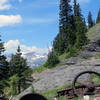 Yellow Jacket Mine equipment left rusting in a high alpine meadow.