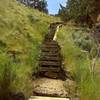 Stairs next to Rope De Dope Climbing rock.