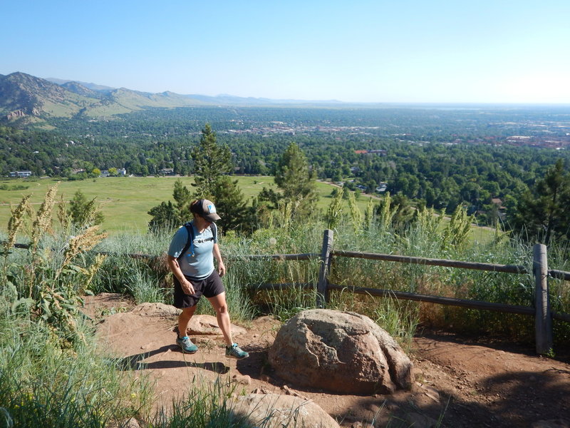 Great views over Boulder from the Bluebell Mesa Trail