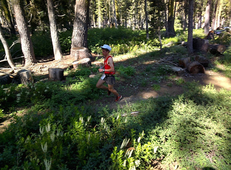 A hat and some water are completely necessary for a Western States day.