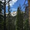 Views of Byers Peak through the trees along the trail.