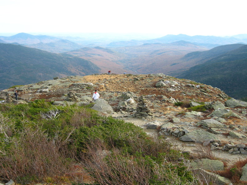 Looking back from the summit.