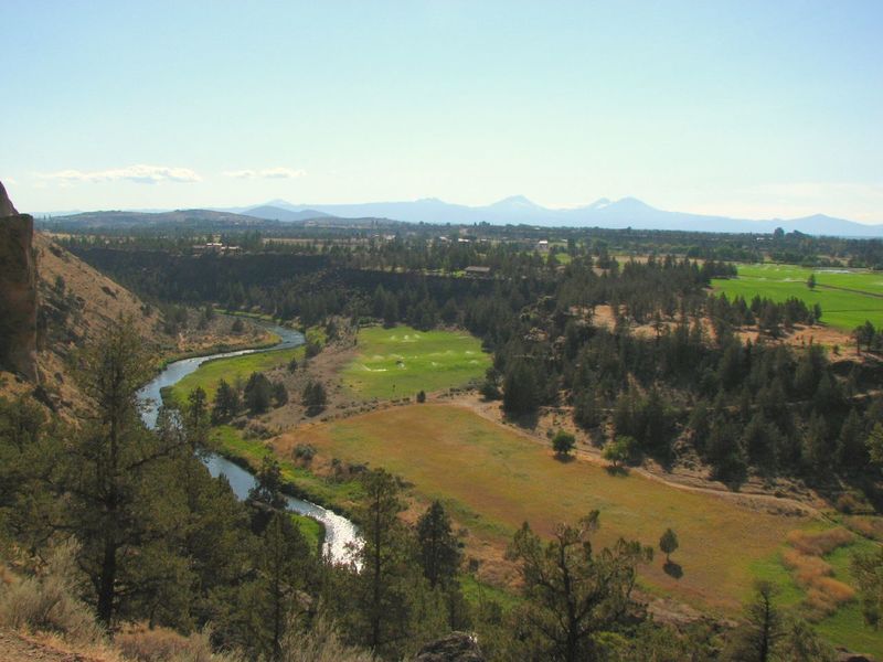 Crooked River, Smith Rock State Park OR, from the base of Monkeyface