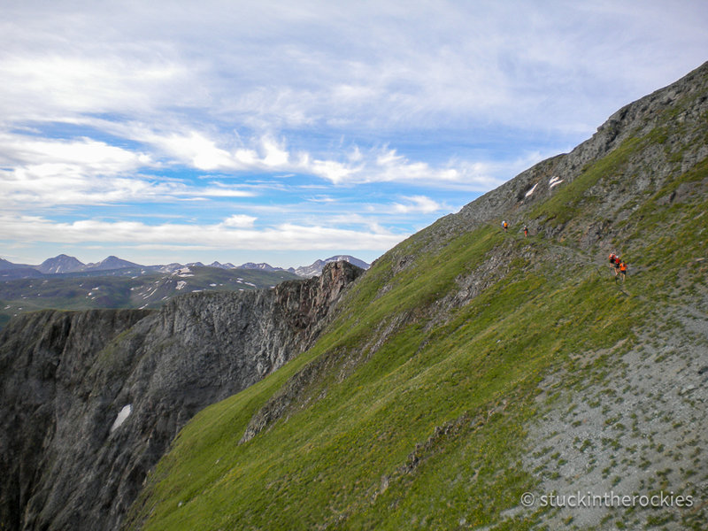 Dives-Little Giant Pass, heading towards Cunningham Gulch.