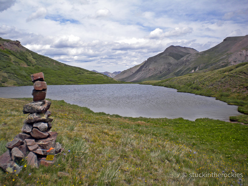 Crossing Cataract-Pole Creek Pass, headed towards Sherman Aid Station