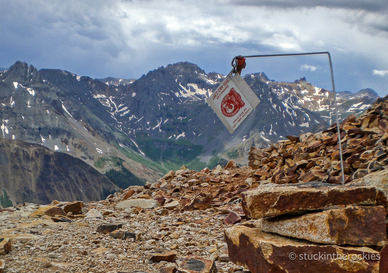 At the top of Oscar's Pass, looking out towards Grant/Swamp Pass.