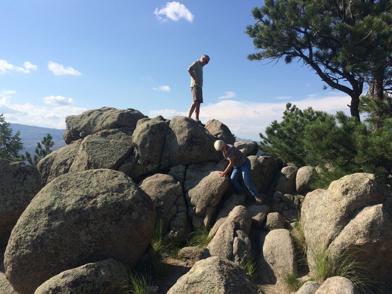 Fun scrambling near the end of May's Point