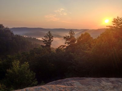 Sunrise from Natural Bridge