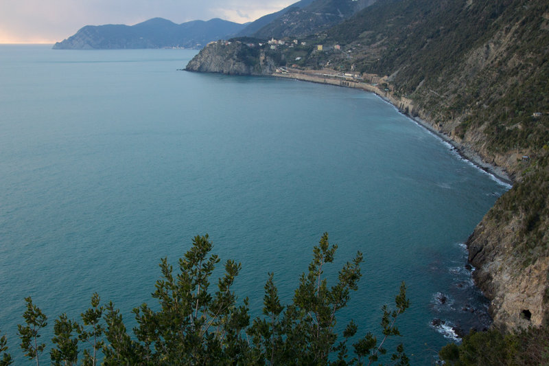 View of Corniglia and Punta Mesco