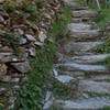 The stair climb from Cinque Terre Trekking gear shop in Manarola