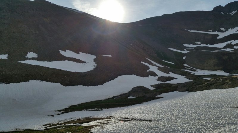 Sunrise in the upper American Basin