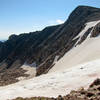 Hallett Peak and Tyndall Glacier in Rocky Mountain National Park