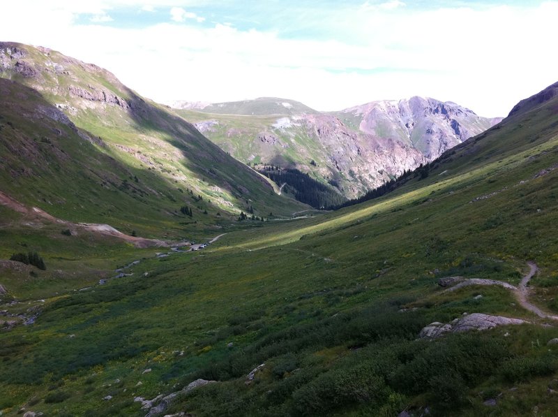 Near the start of Handies Southwest Slopes.