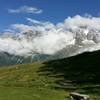 Looking out at the mountains above Merlet.