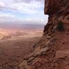 Looking back at the White Rim during the climb back out.