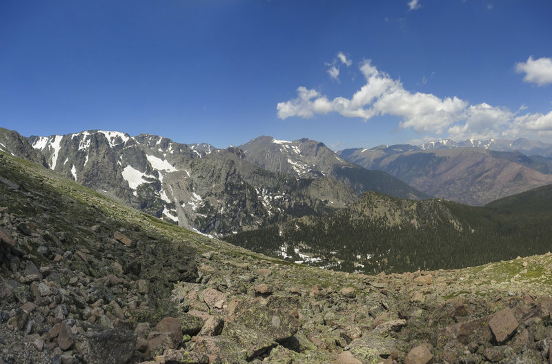 Odesa Lake Area from the Flattop Trail