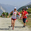 Aid station at the top of the Sunnegga climb during the Zermatt marathon