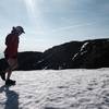 One last snowfield before the summit