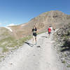 Looking at the scramble up to Kendall Mountain's summit.