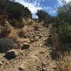 Rocky section leading up the peak of Gaviota Mountain from Gaviota Peak Fire Road