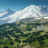 View of Rainier and Liberty Cap above Westside Road