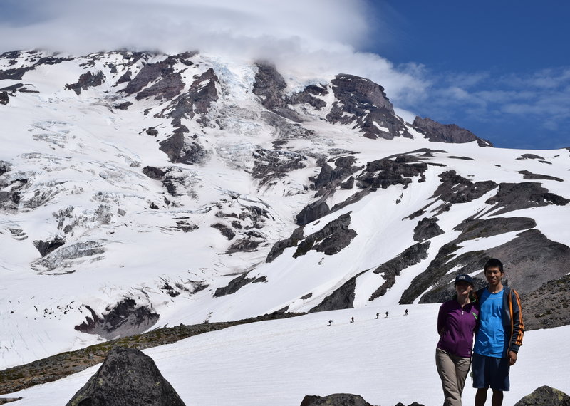 Mt Rainier in the background