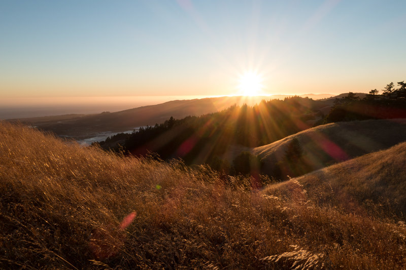 Pacific coast sunset.