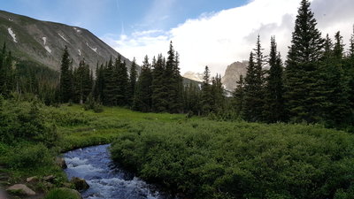 A brook flowing from Lake Isabelle