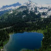 Louise Lake and Tatoosh Range from Faraway Rock (photo by Brewbooks)