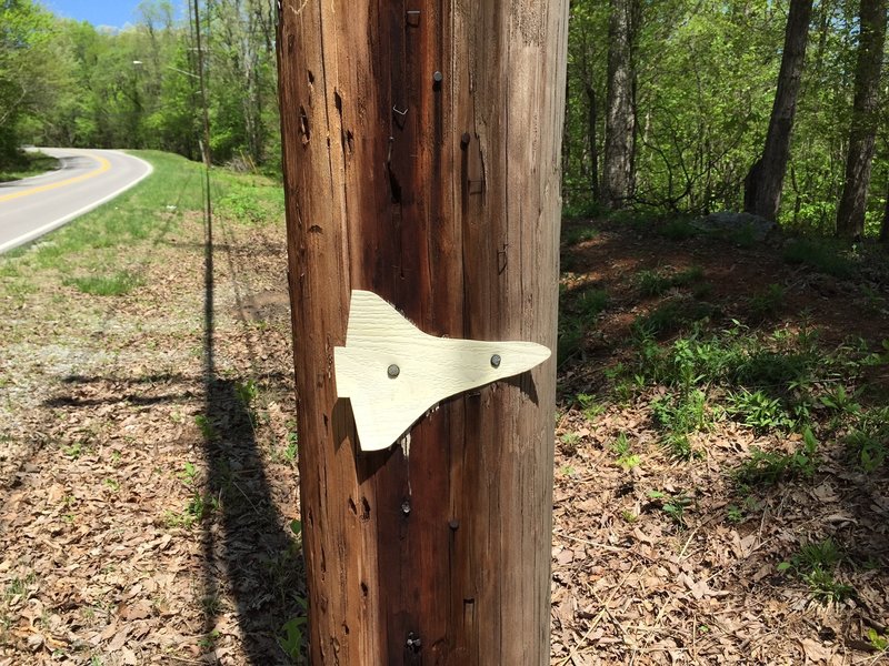 Space Shuttle marking the continuation of the Discovery trail to the other side of Monte Sano Blvd.