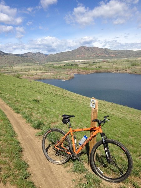 Trail section near the top of Mt Carbon