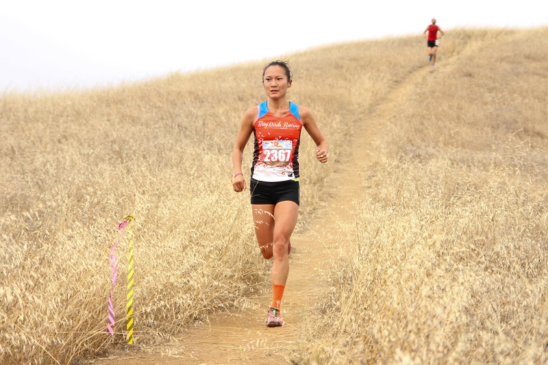 Fighting for the women's lead in the 2015 Table Rock 27k